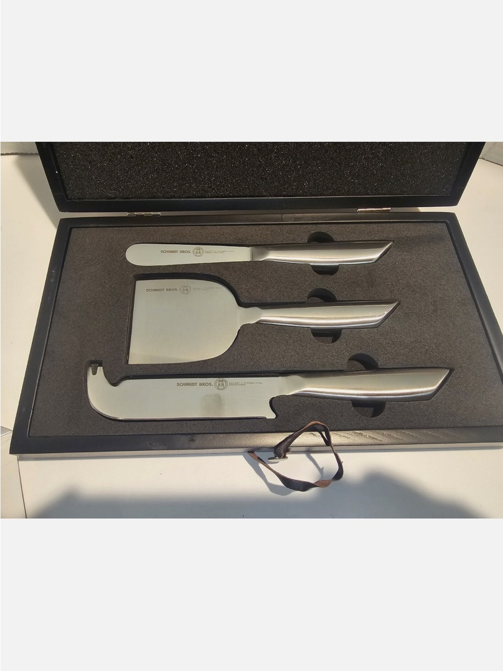 🆕 Schmidt Bros LIMITED EDITION 3-Piece Stainless Steel Cheese Knife Set